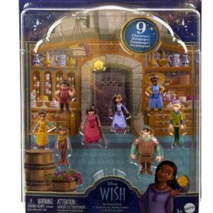 Disney’s Wish the Teens Mini Doll Set, 8 Posable Dolls & Star Figure, Characters